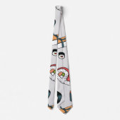 Kawaii sushi rollt Neck Tie Krawatte (Rückseite)