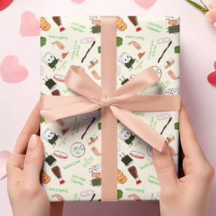 Kawaii Sushi Romantic Geschenkpapier