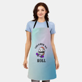 Kawaii Sushi Skateboarding Schürze (Getragen)