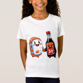Kawaii Sushi & Soy Sauce T - Shirt - Niedlich Happ