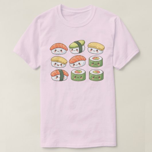 Kawaii Sushi Squad T-Shirt (Design vorne)