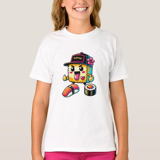 Kawaii Sushi T-Shirt (Vorderseite)