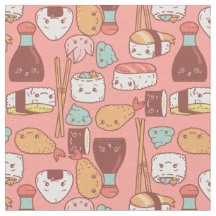 Kawaii-Sushi-Tempura niedlich Stoff