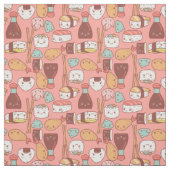 Kawaii-Sushi-Tempura niedlich Stoff (Muster)