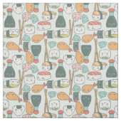Kawaii-Sushi-Tempura niedlich Stoff (Muster)