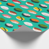 Kawaii Sushi Wrapping Paper Geschenkpapier (Ecke)
