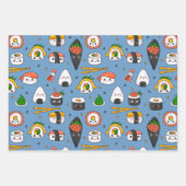 Kawaii Sushi Wrapping Paper Set 3 Geschenkpapier Set (Vorderseite 3)