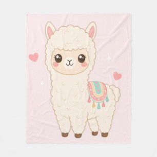 Kawaii Süße Alpaka-Decke Fleecedecke
