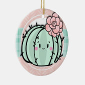 Kawaii Süsse Cactus Sukkulent Weihnachten Keramik Ornament (Rechts)