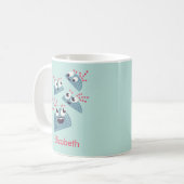Kawaii süße Figuren Kindername Kaffeetasse (Vorderseite Links)
