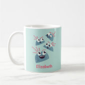 Kawaii süße Figuren Kindername Kaffeetasse (Links)