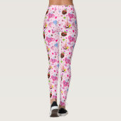 Kawaii süße Herzen und Schokolade Leggings (Rückseite)
