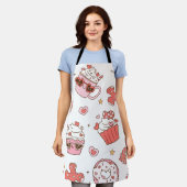 Kawaii Süße Törtchen Küchenschürze - Hübsche Desse Schürze (Getragen)