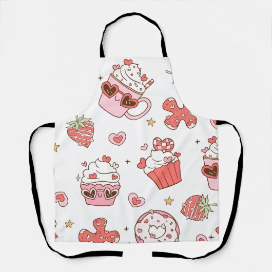 Kawaii Süße Törtchen Küchenschürze - Hübsche Desse Schürze (Vorderseite)