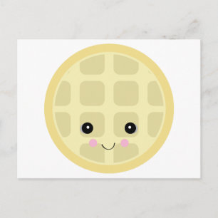 kawaii süße Waffel Postkarte