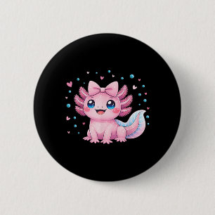 Kawaii Süßer Axolotl Coquette Bogen Frauen Mädchen Button