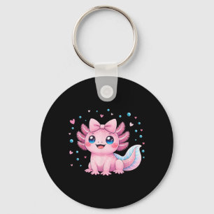 Kawaii Süßer Axolotl Coquette Bogen Frauen Mädchen Schlüsselanhänger