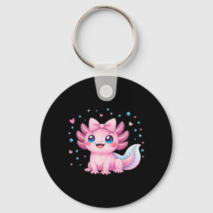 Kawaii Süßer Axolotl Coquette Bogen Frauen Mädchen Schlüsselanhänger