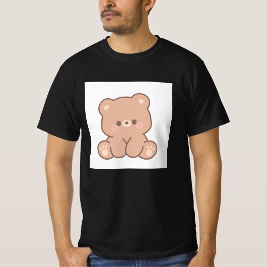 Kawaii Süßer Bär T-Shirt (Vorderseite)