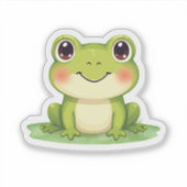 Kawaii Süßer Frosch Aufkleber (Vorderseite)