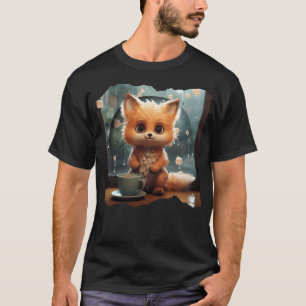 Kawaii Süßer Herbstfuchs T-Shirt