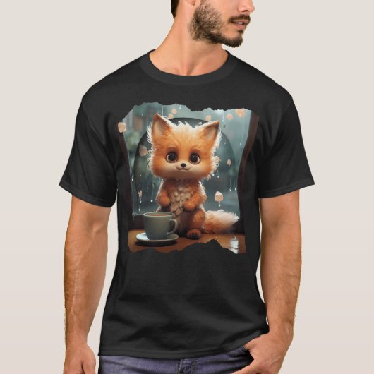 Kawaii Süßer Herbstfuchs T-Shirt (Vorderseite)
