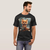 Kawaii Süßer Herbstfuchs T-Shirt (Vorne ganz)