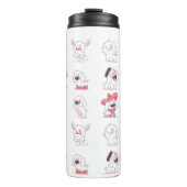 kawaii süßer Hund Design Thermosbecher (Vorderseite)
