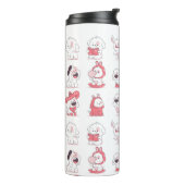 kawaii süßer Hund Design Thermosbecher (Nach links gedreht)