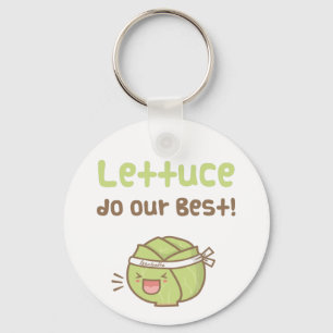 Kawaii Süßer Salat Gib Unser Bestes Food Pun Humor Schlüsselanhänger
