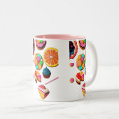 "Kawaii Süßigkeiten Schlucken in Süße und Brauchba Zweifarbige Tasse (VorderseiteRechts)