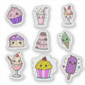 Kawaii Süßigkeiten-Stickerbogen Aufkleber (Vorderseite)