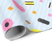 Kawaii Süßigkeits-Lakritze Allsorts Geschenkpapier (Rolleneckpunkt)