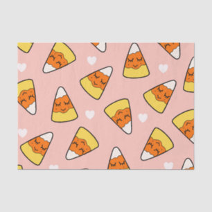 Kawaii Süßigkeits-Mais-und Herz-Muster-Rosa Seidenpapier