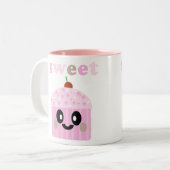 KAWAII SWEET CUPCAKE PINK TASSE (Vorderseite Links)