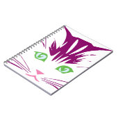 Kawaii Sweet Kitty Cat Face Notizblock (Linke Seite)
