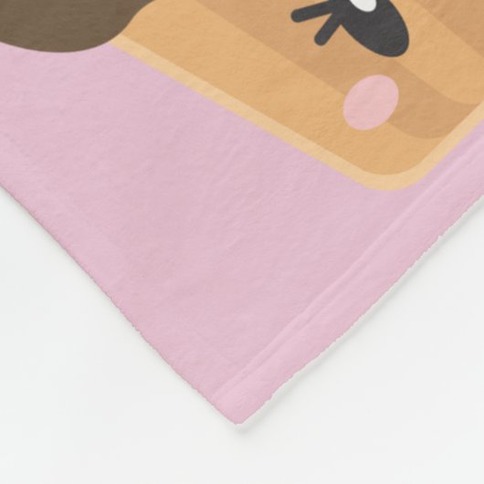 Kawaii Sweet Leckereien Yummy Cupcakes Fleecedecke (Ecke)
