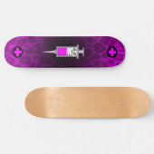 KAWAII-SYRINGE MEDIZINISCHER KREUZPINK-LEOPARDECK SKATEBOARD (Horizontal)