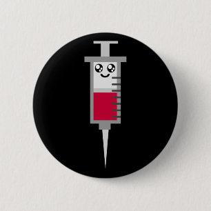 KAWAII-SYRINGE SCHEIDET MEDIZINISCHES GLÜCK BUTTON