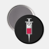 KAWAII-SYRINGE SCHEIDET MEDIZINISCHES GLÜCK MAGNET (Vorderseite/Rückseite)