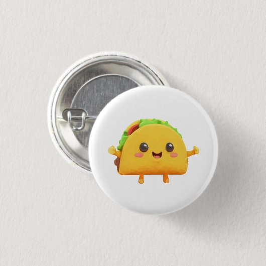 Kawaii Taco Button (Vorne & Hinten)