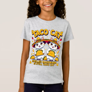 Kawaii Taco Cat Palindrome Fiesta Kunst, Dichtung T-Shirt