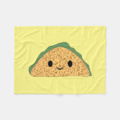Kawaii Taco Fleecedecke (Vorderseite (Horizontal))