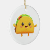 Kawaii Taco Keramik Ornament (Rechts)