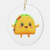 Kawaii Taco Keramik Ornament (Links)