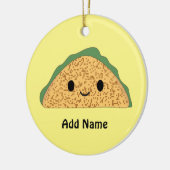 Kawaii Taco Keramik Ornament (Links)