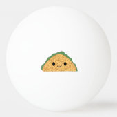 Kawaii Taco Tischtennisball (Rückseite)