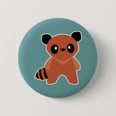 Kawaii Tanuki Button (Vorderseite)