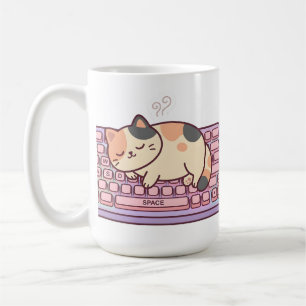 Kawaii-Tastatur-Gamer-Cat-Mug Kaffeetasse