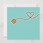 Kawaii Tea Bag Tee Party Einladung (Rückseite)